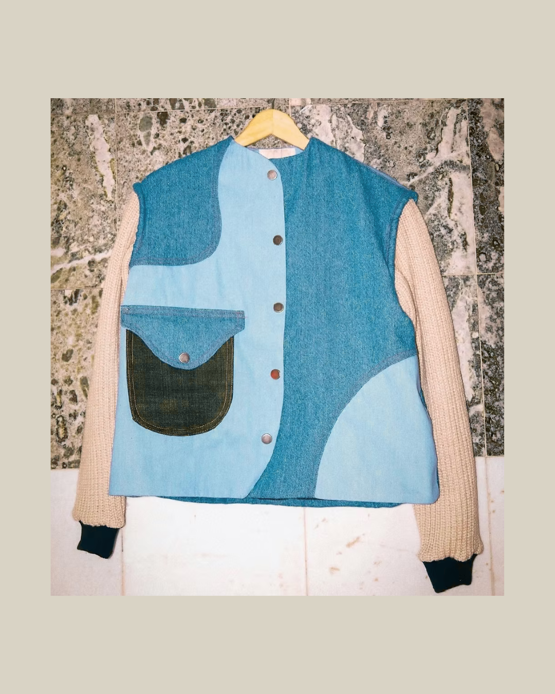 Collarless Curve Jacket