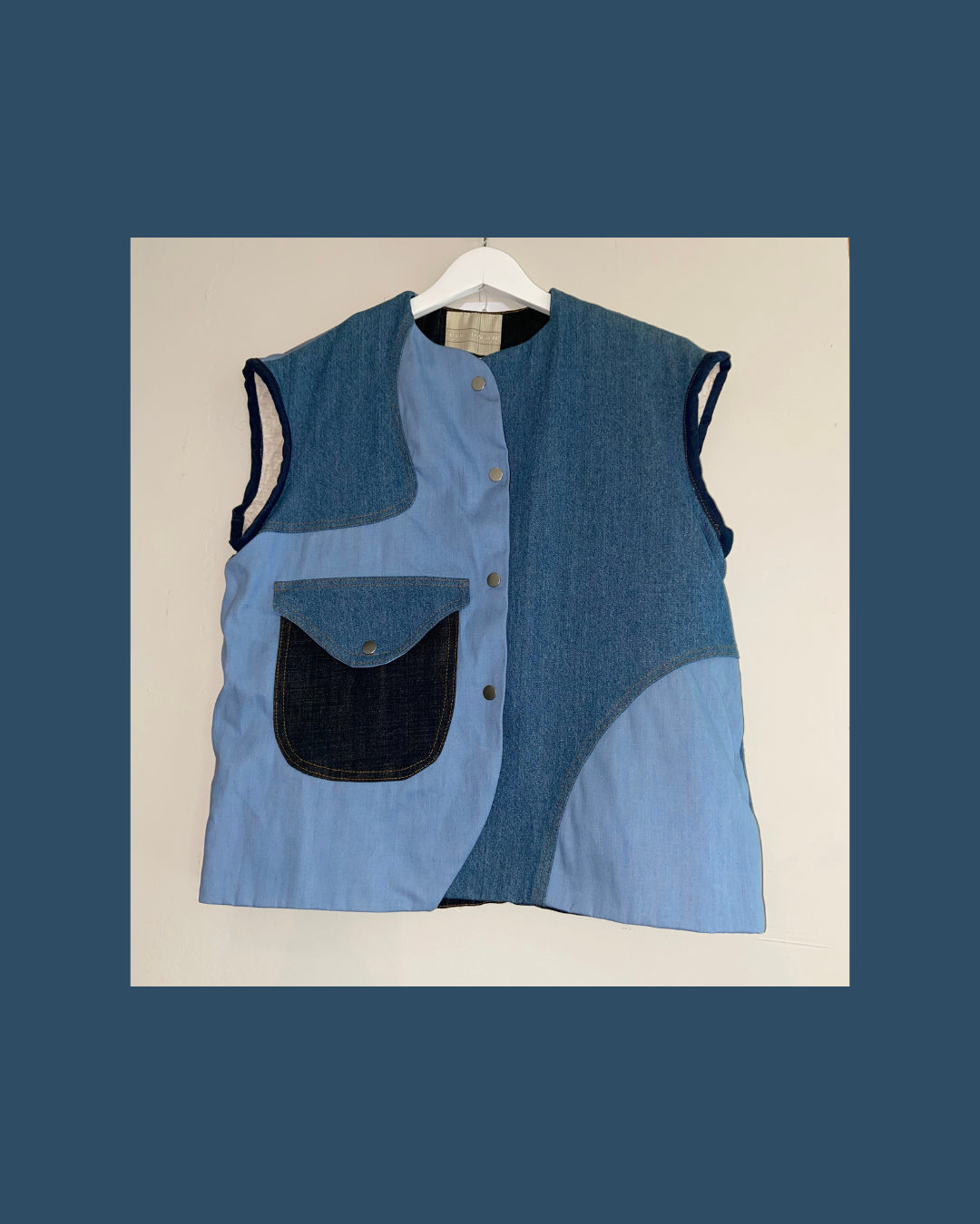 Collarless Curve Vest