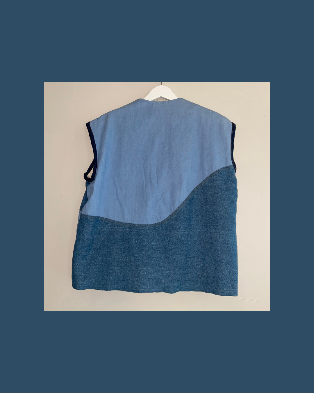 Collarless Curve Vest