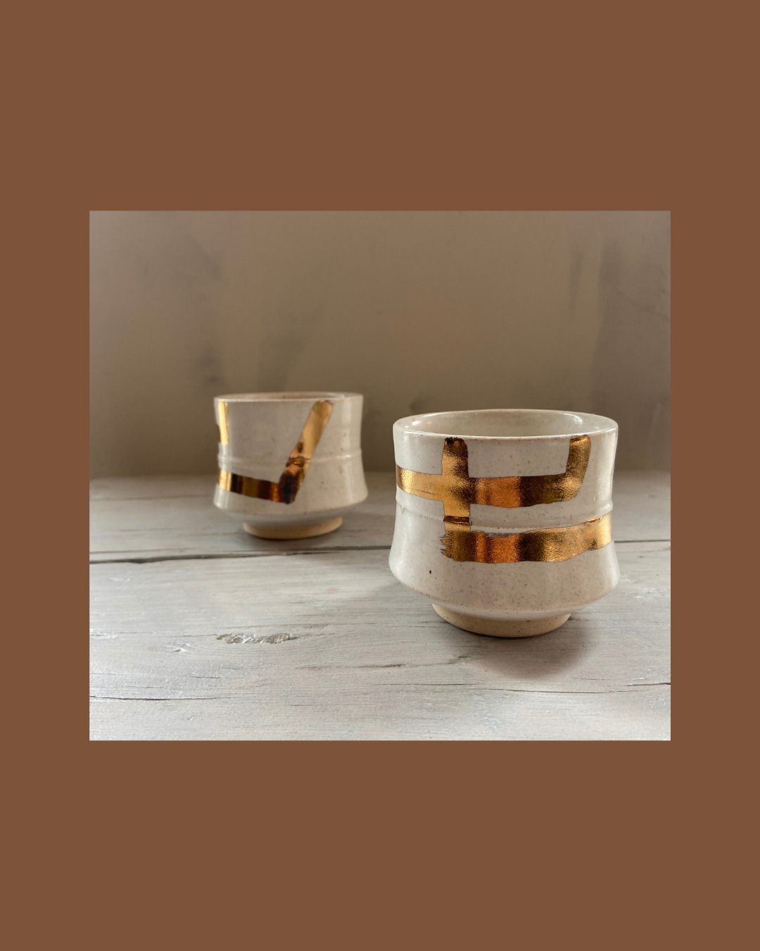 Short Ceramic Cup in Metallic | ELC