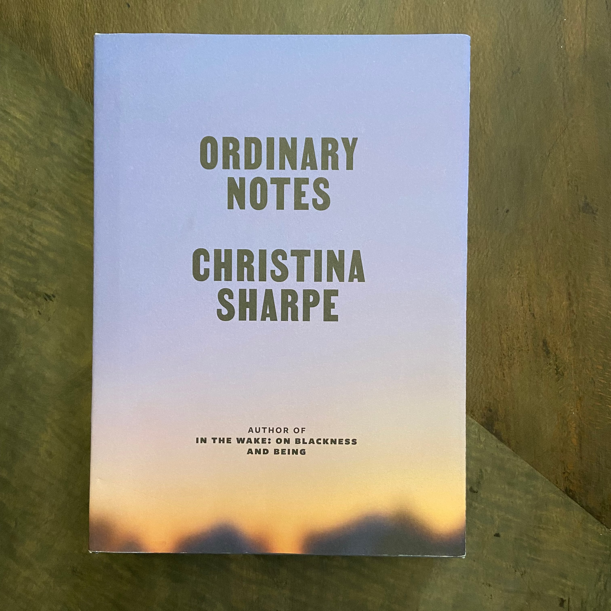 Ordinary Notes | Christina Sharpe