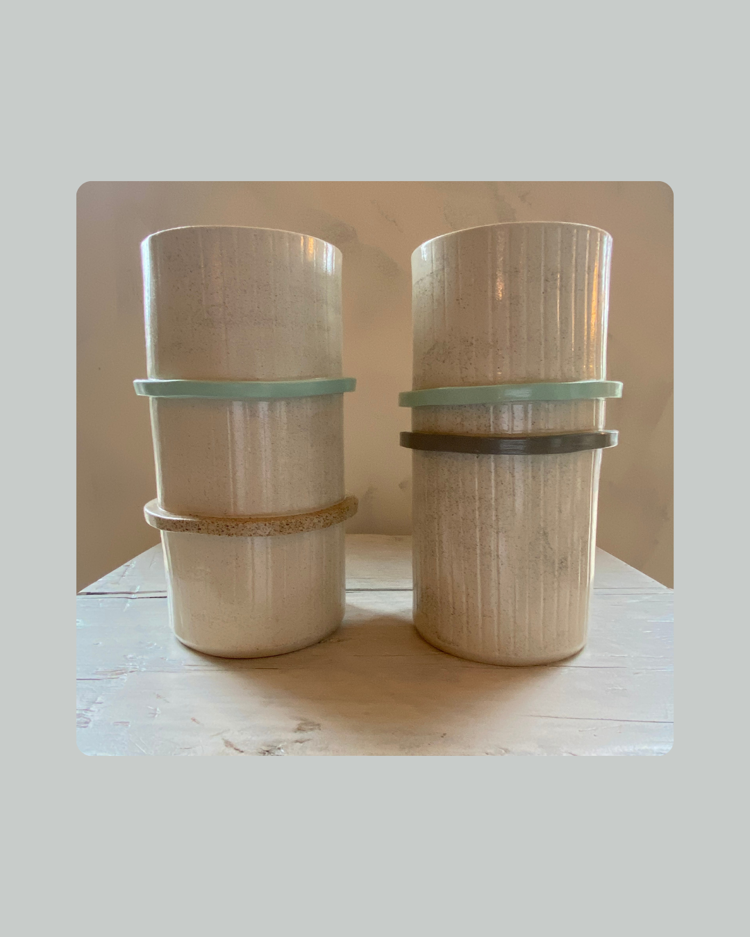 Banded Ceramic Vase | GS