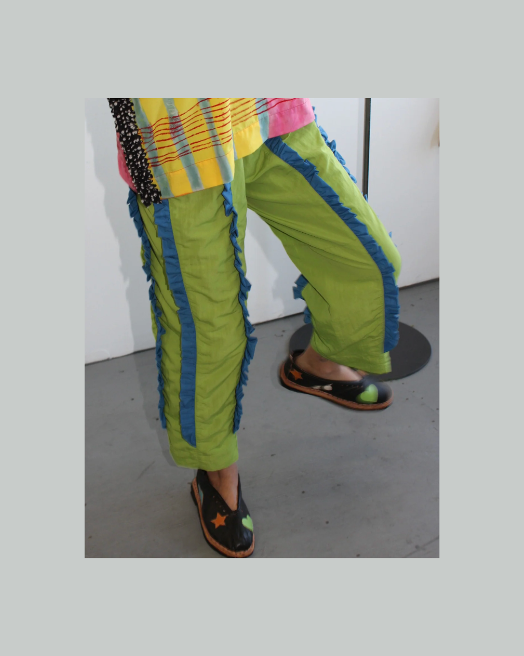 Ruffled Track Pants