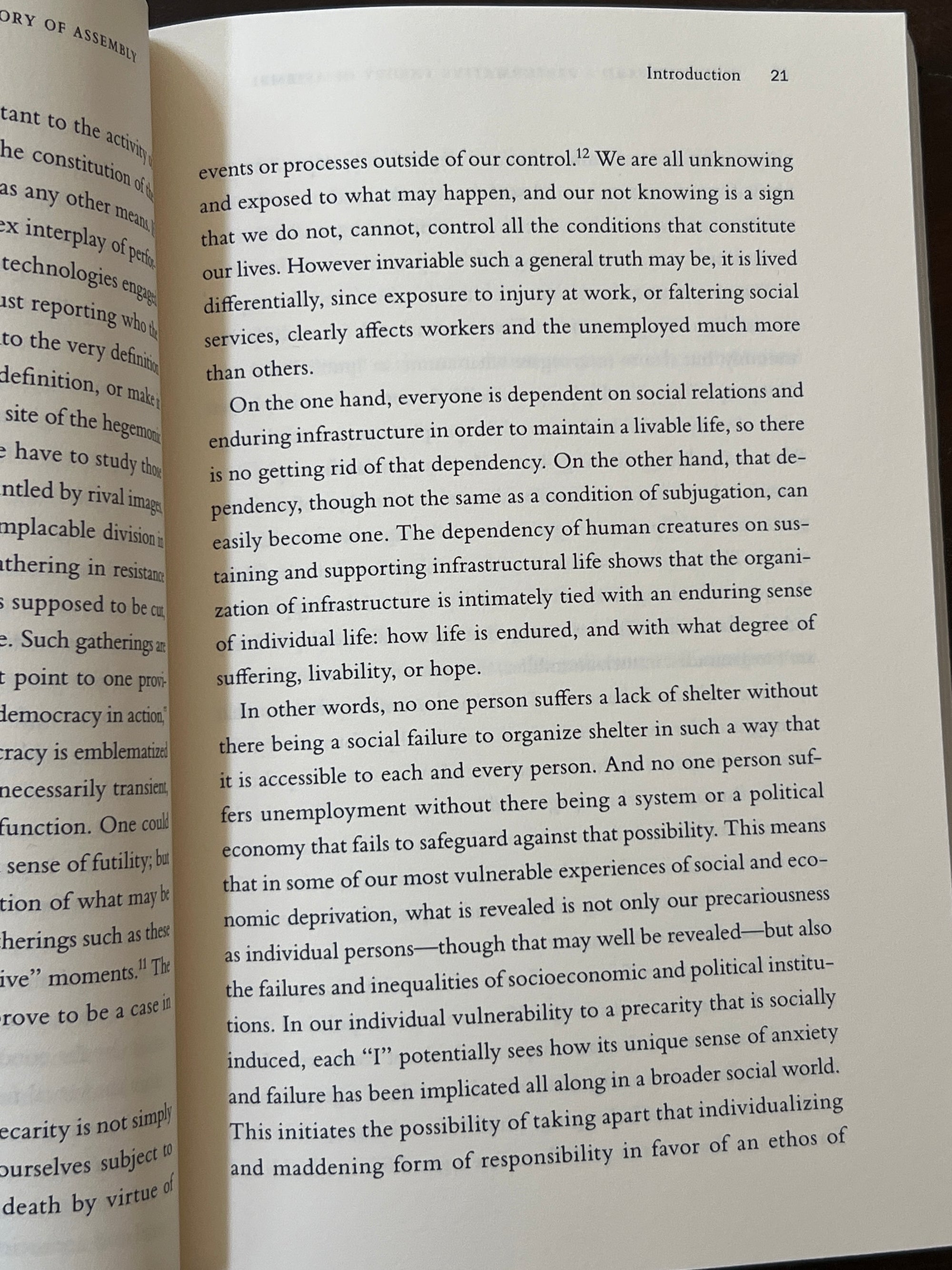 Notes Toward A Performative Theory of Assembly
